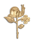 5" Gold Cast Iron Snail Wall Hook
