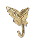 5" Gold Cast Iron Butterfly Wall Hook