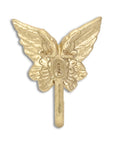 5" Gold Cast Iron Butterfly Wall Hook