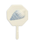 4" Blue And Cream Cast Iron Conch Shell Wall Hook