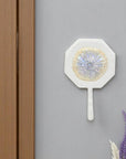 4" Pearl And White Cast Iron Sand Dollar Wall Hook