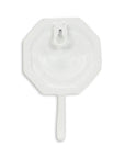 4" Pearl And White Cast Iron Sand Dollar Wall Hook