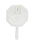4" Cream And Pearl Cast Iron Seashell Wall Hook