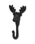 3" Black Cast Iron Deer Stag Wall Hook