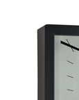 23" Black White And Red Iron Silent Analog Exposed Gear Wall Clock