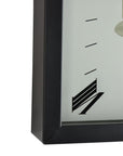 23" Black Silver And White Iron Silent Analog Exposed Gear Wall Clock