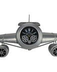 34" Black And Silver Iron Silent Analog Exposed Gear Novelty Wall Clock
