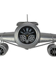 34" Black And Silver Iron Silent Analog Exposed Gear Novelty Wall Clock