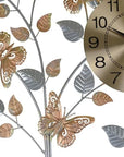 27" Gold Silver And Black Silent Analog Novelty Wall Clock