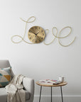 41" Gold Silent Analog Novelty Wall Clock