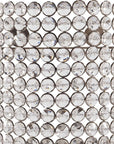 8" Clear And Silver Bejeweled Crystal Wall Sconce Candle Holder