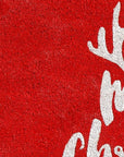 24" X 36" Red And White Coir Reindeer Outdoor Christmas Door Mat