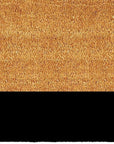 24" X 36" Natural And Black Color Block Hello Outdoor Coir Door Mat