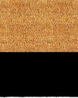 24" X 36" Natural And Black Color Block Hello Outdoor Coir Door Mat