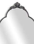 65" Black Metal Arch Full Length Hanging Mirror
