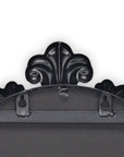 65" Black Metal Arch Full Length Hanging Mirror