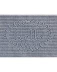 24" X 36" Gray Striped Hello Outdoor Polypropylene Door Mat
