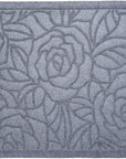 24" X 36" Gray Floral Outdoor Polypropylene Door Mat