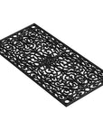 24" X 48" Black Scrollwork Outdoor Rubber Door Mat