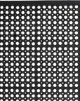 36" X 36" Black Geo Circles Outdoor Rubber Door Mat