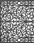 36" X 72" Black Scrollwork Outdoor Rubber Door Mat