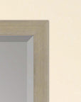 39" Silver Solid Wood Framed Accent Mirror