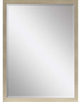 39" Silver Solid Wood Framed Accent Mirror