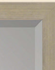 39" Silver Solid Wood Framed Accent Mirror