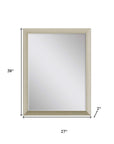 39" Silver Accent Mirror