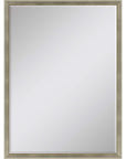 38" Silver Wood Accent Mirror