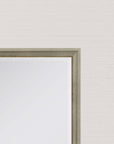 38" Silver Wood Accent Mirror