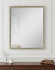 42" Silver Wood Accent Mirror