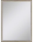 38" Silver Wood Accent Mirror