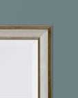 38" Silver Wood Accent Mirror