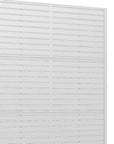 72" X 47" White Metal Rectangular Planter Box