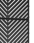 72" X 35" Black Metal Rectangular Planter Box