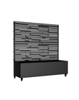 47" X 47" Black Metal Rectangular Planter Box