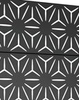 72" X 47" Black Metal Rectangular Planter Box
