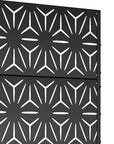 72" X 35" Black Metal Rectangular Planter Box