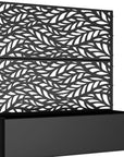 47" X 47" Black Metal Rectangular Planter Box