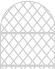 72" X 35" White Metal Rectangular Planter Box