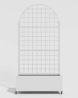 72" X 35" White Metal Rectangular Planter Box