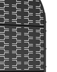 72" X 35" Black Metal Rectangular Planter Box