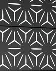 72" X 47" Black Metal Rectangular Planter Box