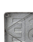 7" X 36" Gray Lake House Galvanized Metal Wall Decor