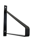 8" Set Of Two Black Metal Wall Mounted Shelf Brackets
