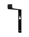 7" Set Of Two Black Metal Wall Mounted Shelf Brackets