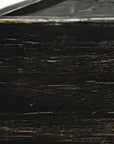 10" Black Distressed Wood Wall Mounted Floating Shelf With LED