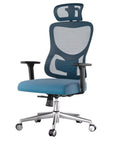 Black And Silver Swivel Rolling Office Chair
