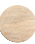 Five Piece Beige Round Solid Wood Dining Set with Four Chairs